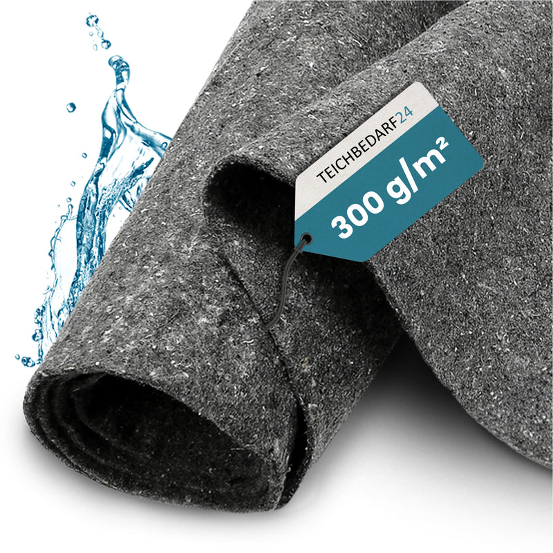 TeichVision Teichvlies, Schutzvlies Classic 300g/m² - grau - Teichbedarf24