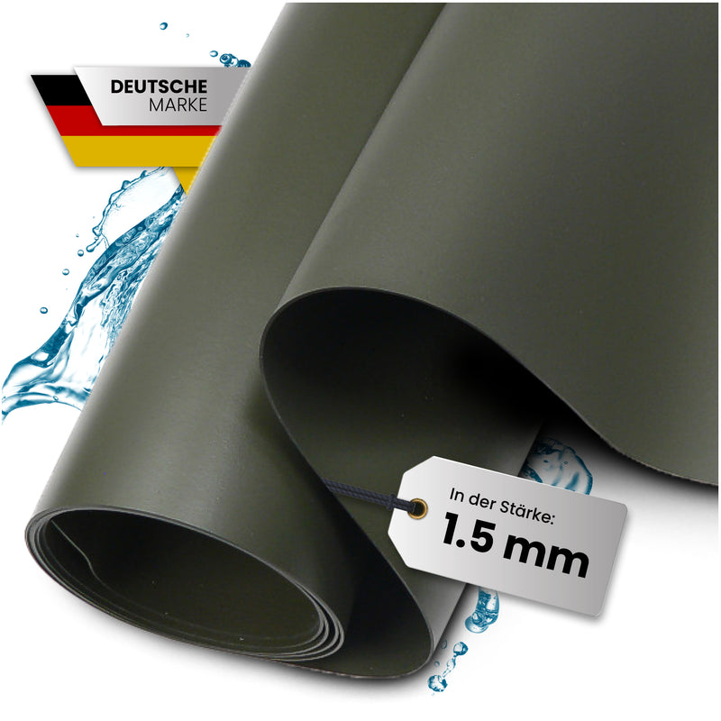 TeichVision® PVC Teichfolie 1,5 mm - Oliv - Teichbedarf24