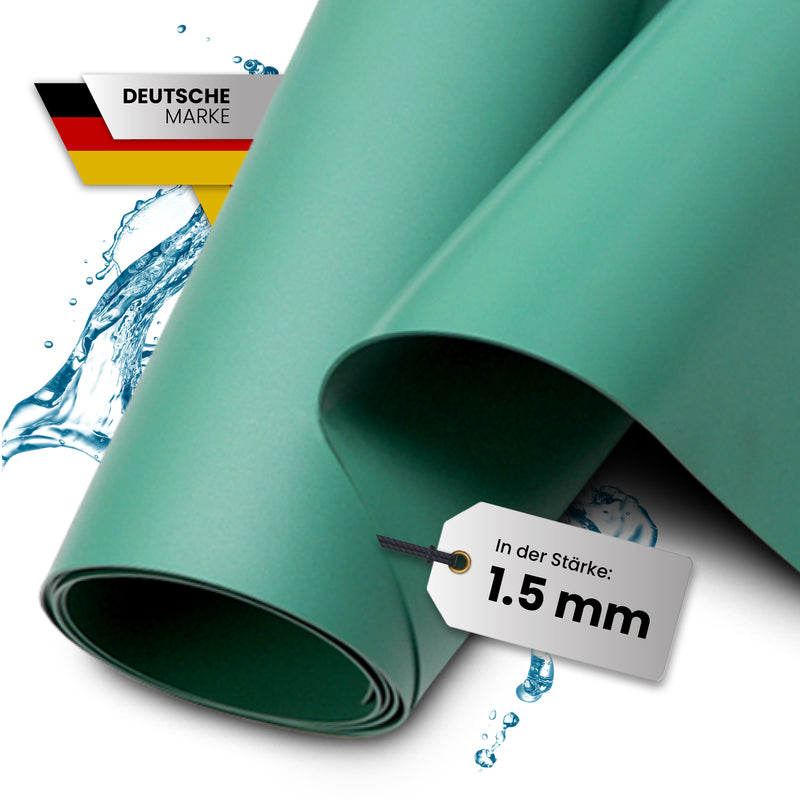 TeichVision® PVC Teichfolie 1,5 mm - Patinagrün - Teichbedarf24