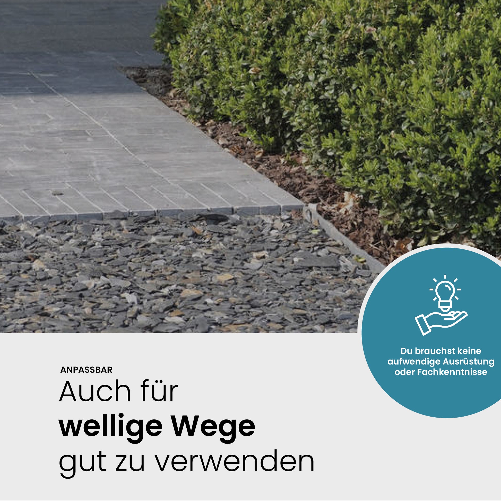 TeichVision Befestigungspfähle für Teichrandband, stabile Befestigungspfähle für Teichumrandung, im Bild sichtbar