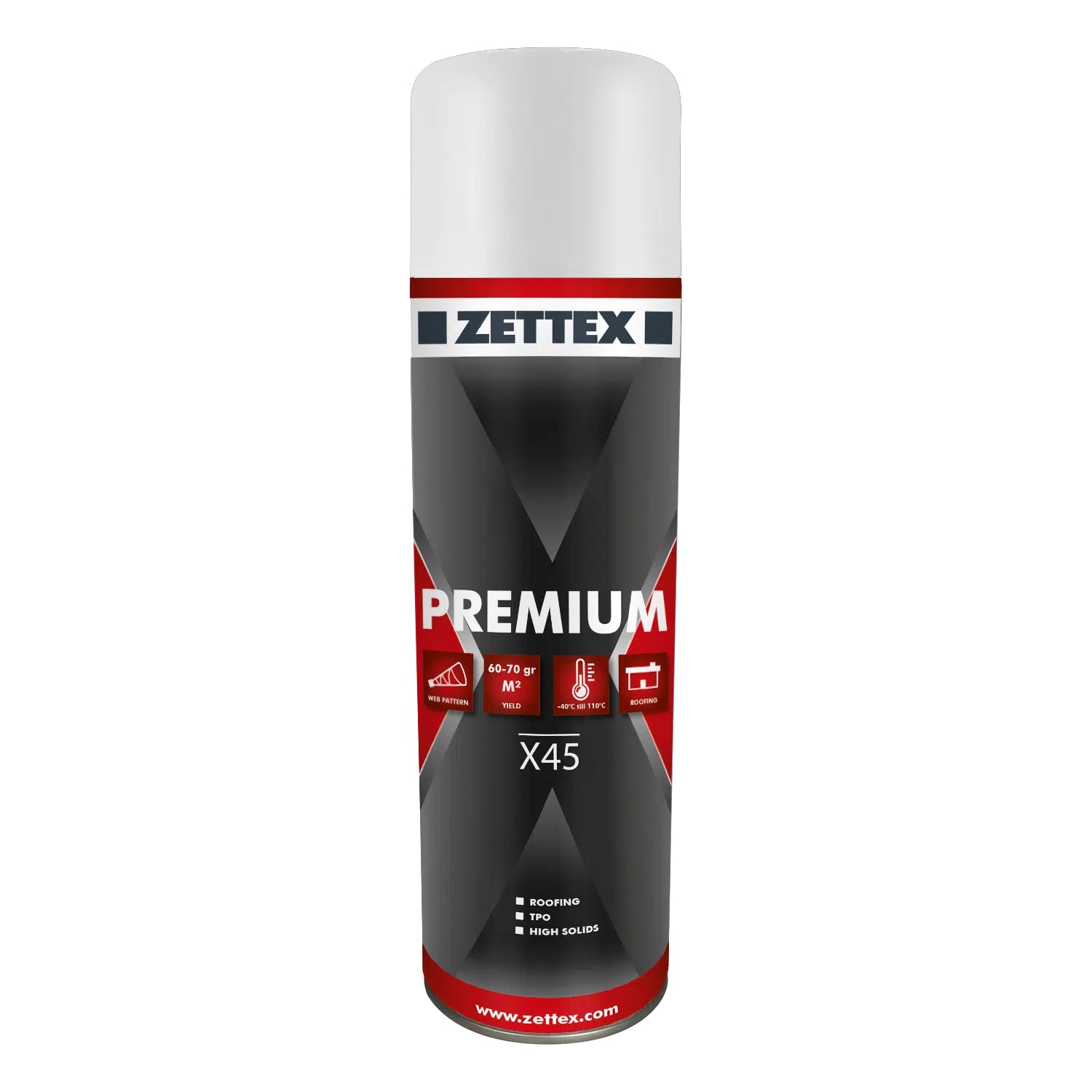 Zettex X45 Sprühkleber für Vlies, 500ml Aerosol mit Sprühkopf, ideal für textiles und Vliestapeten