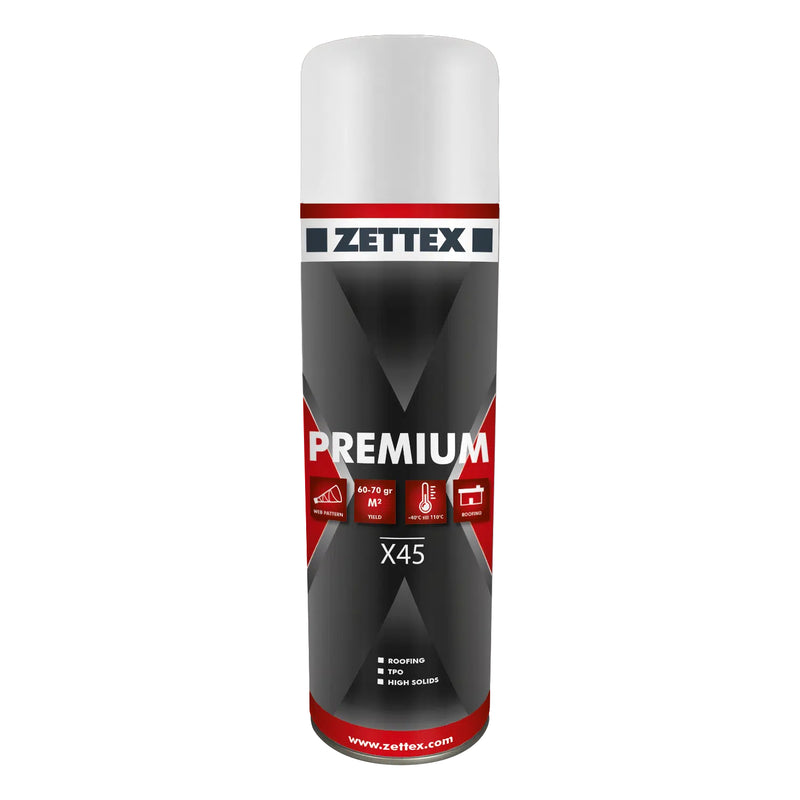 Zettex X45 Sprühkleber für Vlies, 500ml Aerosol mit Sprühkopf, ideal für textiles und Vliestapeten