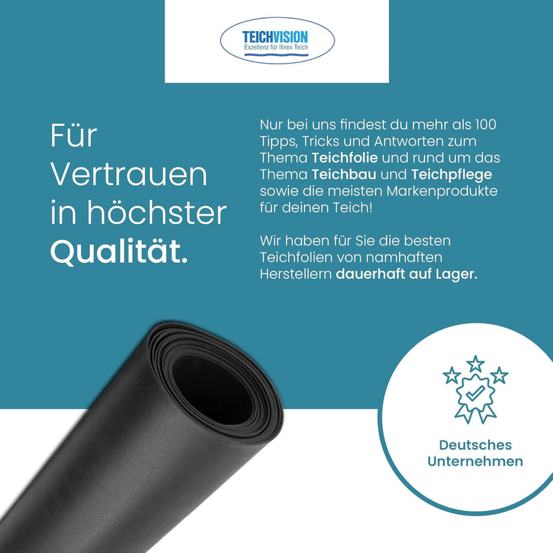TeichVision EPDM Teichfolie Pro 1,5 mm - Teichbedarf24