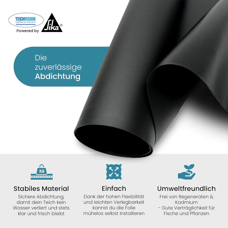 TeichVision® PVC Teichfolie 1,0 mm - Teichbedarf24