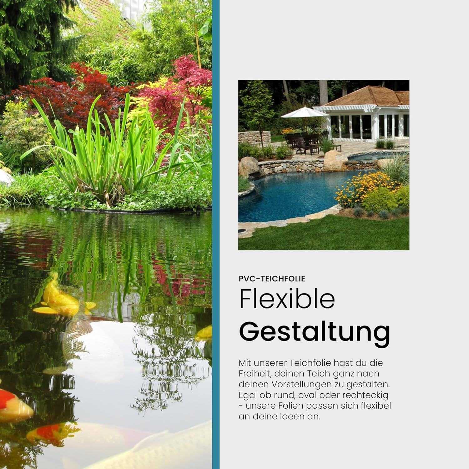 TeichVision® PVC Teichfolie 1,0 mm - Teichbedarf24
