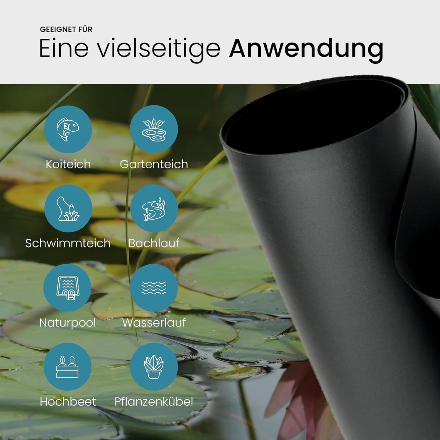 TeichVision® PVC Teichfolie 1,0 mm - Teichbedarf24