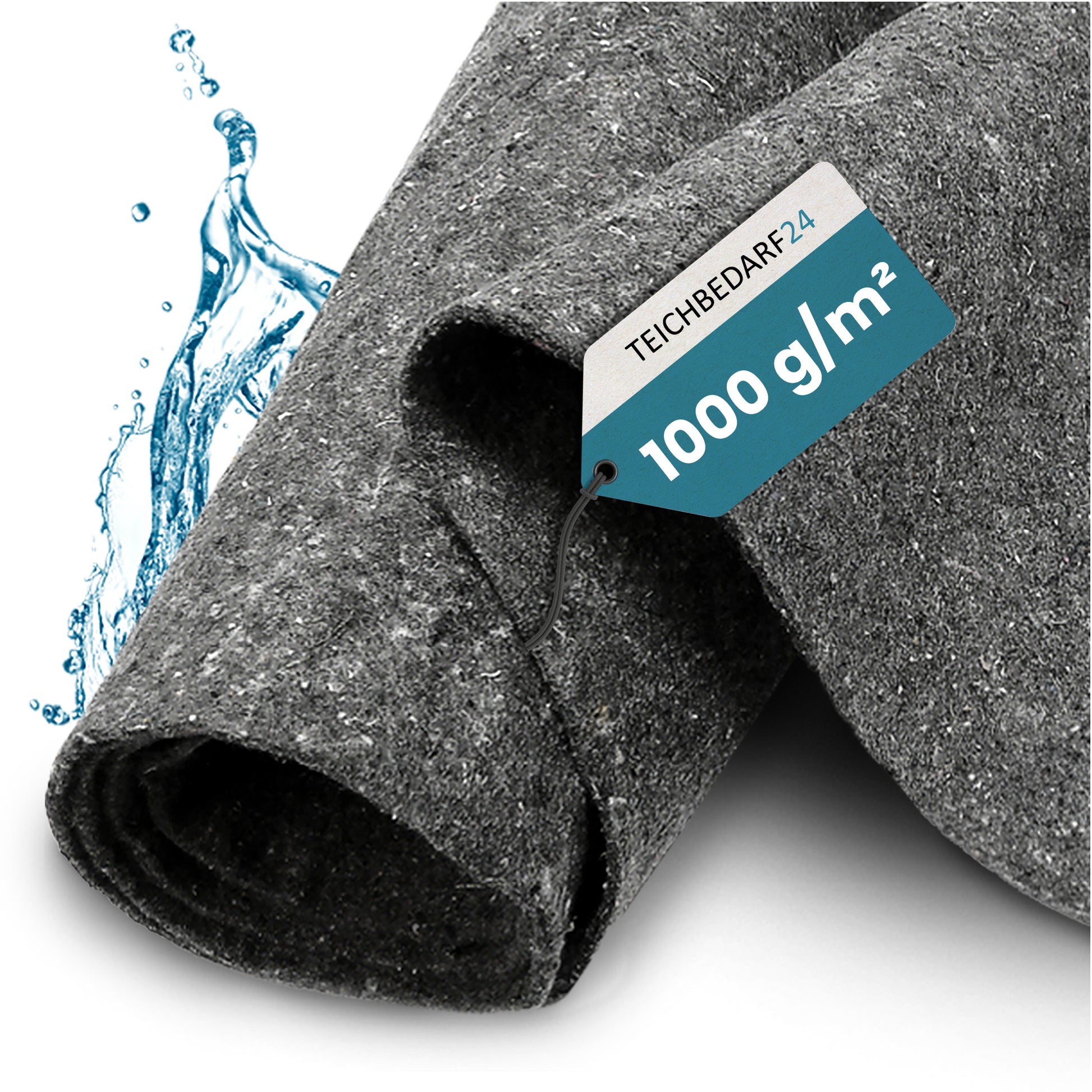 TeichVision Teichvlies, Schutzvlies Pro 1000g/m² - grau - Teichbedarf24