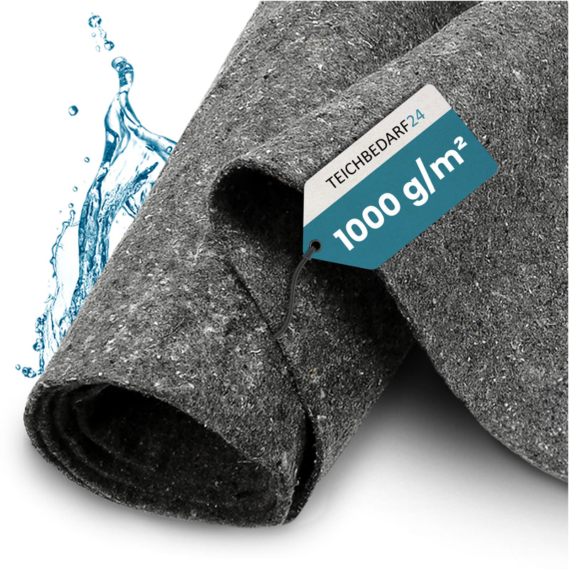 TeichVision Teichvlies, Schutzvlies Pro 1000g/m² - grau - Teichbedarf24