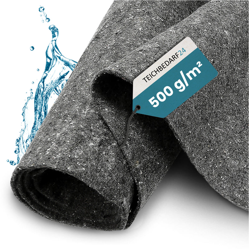 TeichVision Teichvlies, Schutzvlies Classic 500g/m² - grau - Teichbedarf24