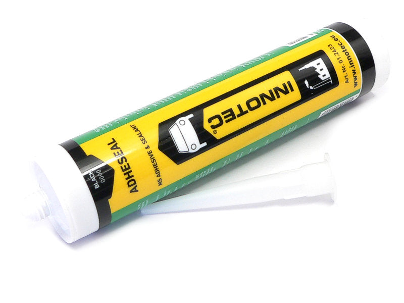 Schwarzer Innotec Adheseal MS Polymer Allzweck Abdichtungskleber, 290ml, für vielseitige Dicht- und Klebearbeiten