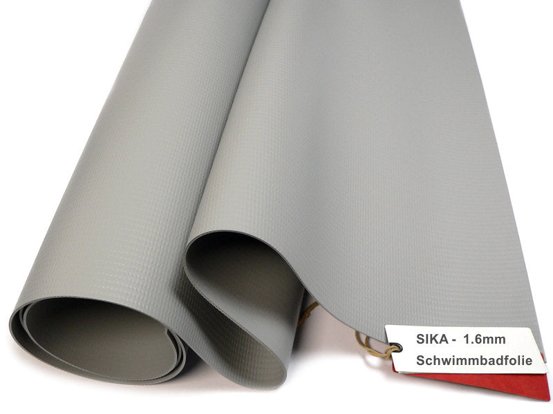PVC Schwimmbadfolie 1,6 mm SIKA perlgrau - Teichbedarf24