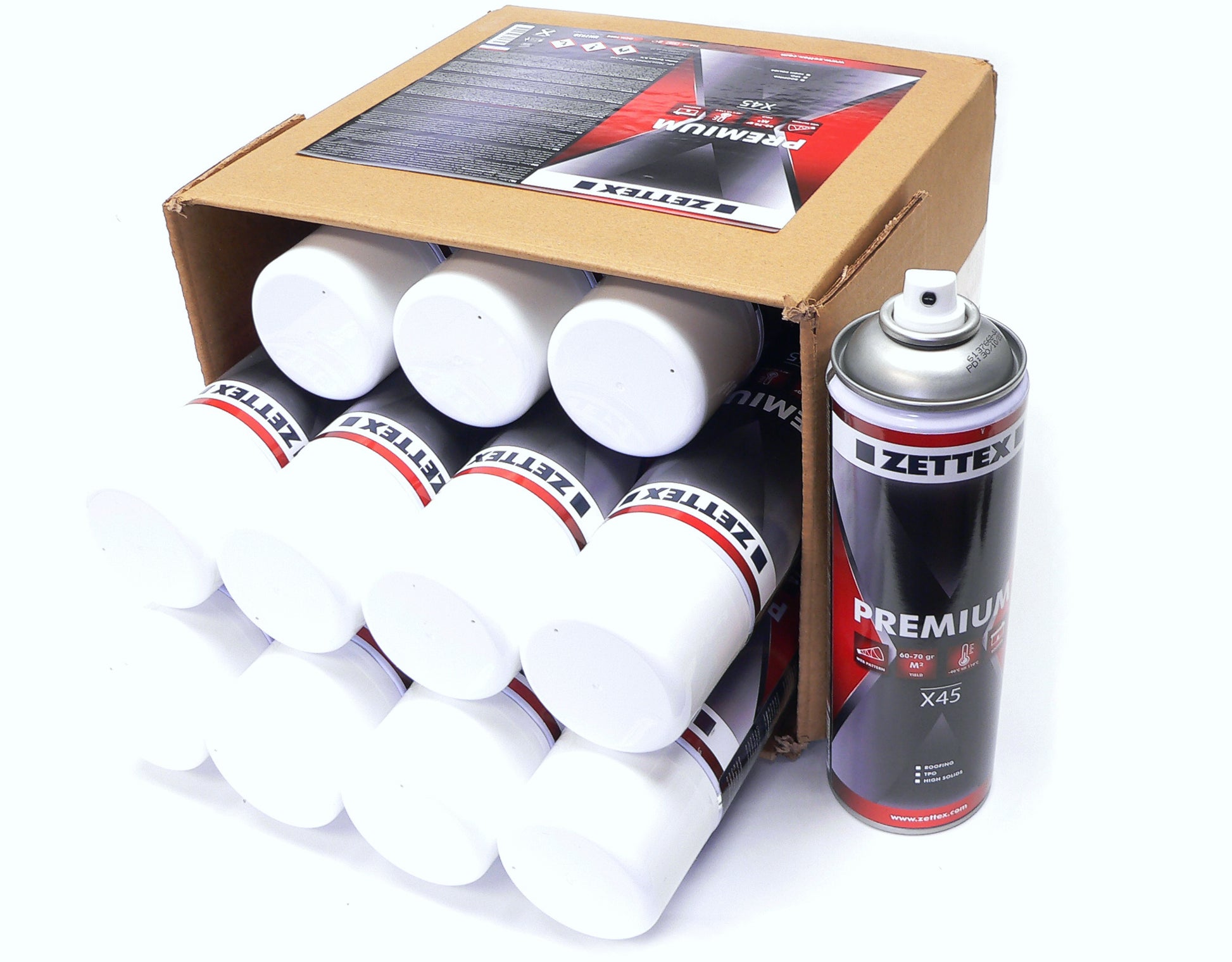 Zettex X45 Sprühkleber für Vlies, 500 ml, in Sprühflasche, ideal zum Verkleben von Vliesstoffen, professioneller Kleber von Zettex