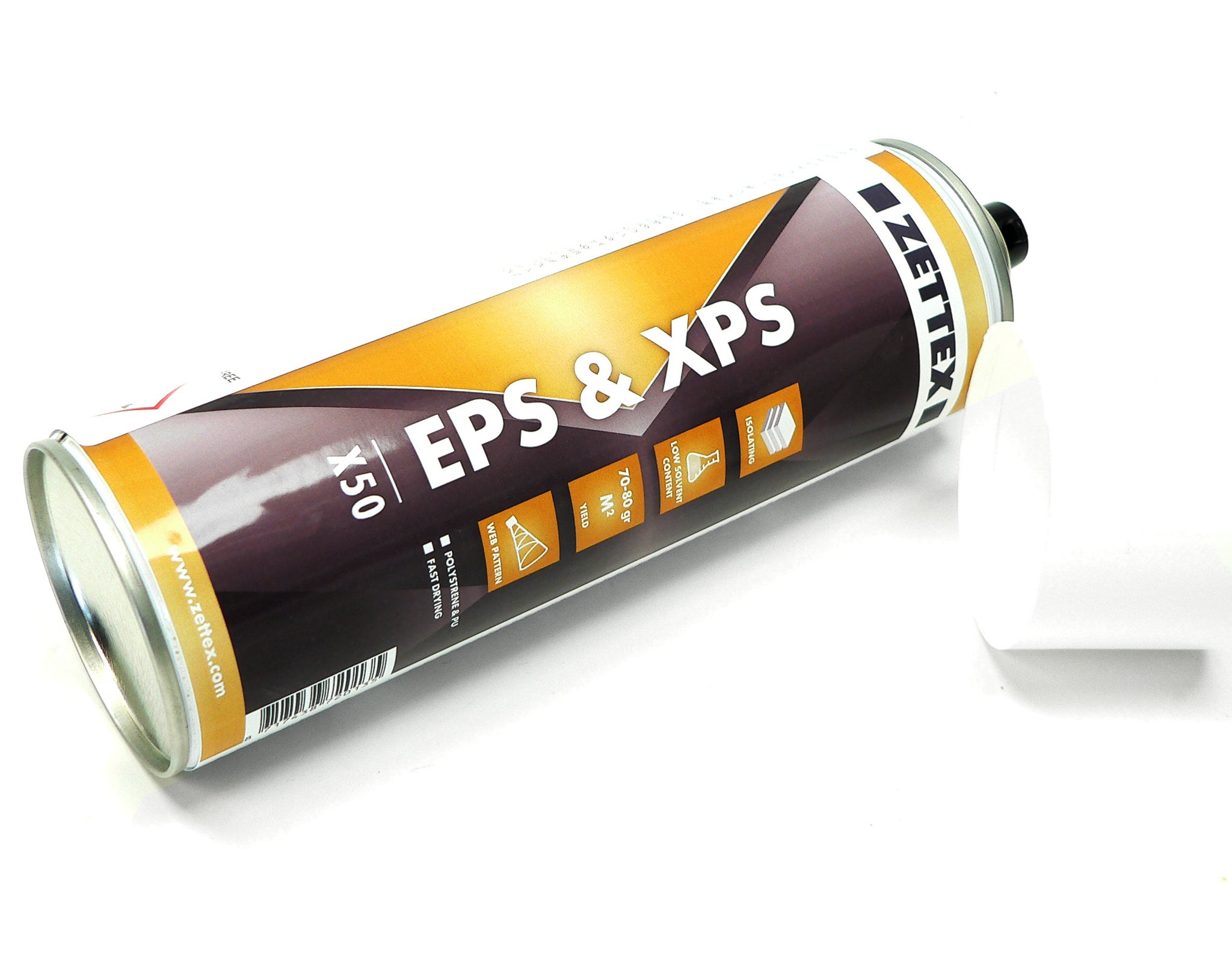 Zettex X50 Sprühkleber für Dämmstoffe, spraybarer Klebstoff in Dose, ideal für Dämmmaterialien und Isolierungen
