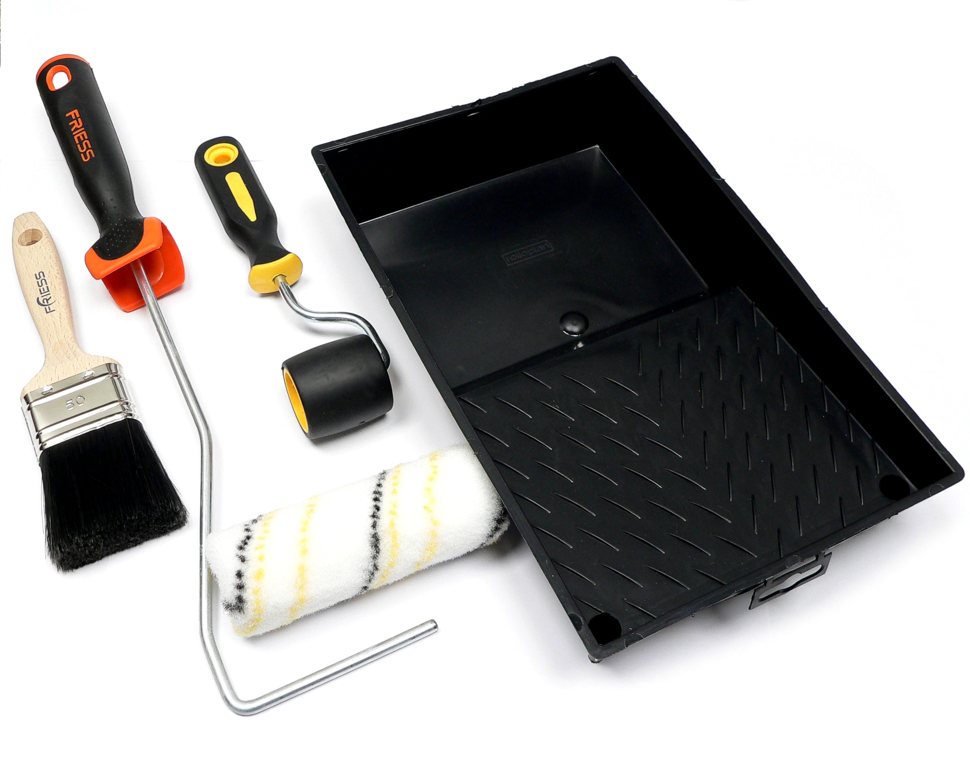 Klebe-Zubehörset mit Rolle 12cm inkl. Griff, Pinsel, Wanne und Roller - Teichbedarf24