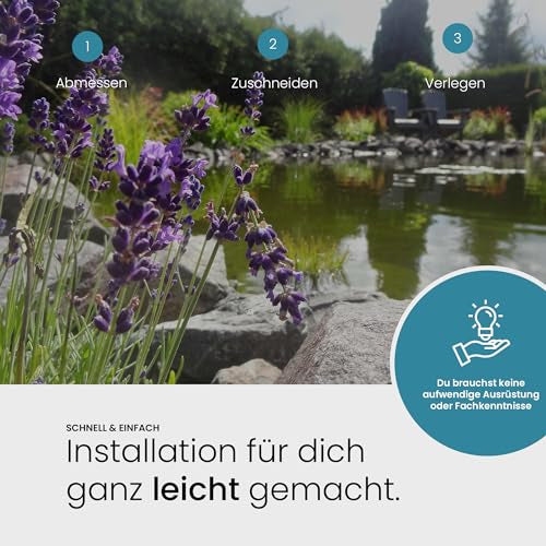 TeichVision - Grüne Ufermatte, Böschungsmatte für Teichrandgestaltung - starke Ausführung 8 mm - Teichbedarf24