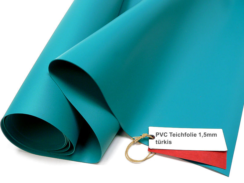 PVC Teichfolien 1,5 mm türkisblau