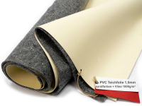 PVC Teichfolie 1,5 mm Sika Premium beige-sandfarben 5220 inkl. Teichvlies V1000