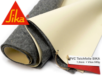 PVC Teichfolie 1mm Sika Premium beige-sandfarben 5220 inkl. Teichvlies V500